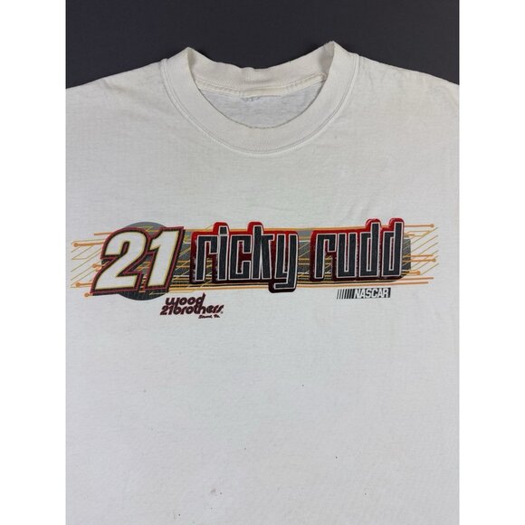 Rare Vintage Y2K Nascar Ricky Rudd Racing Motocraft Wood Brothers Promo XL Tee - Picture 9 of 14